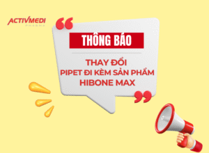 Thông báo thay đổi pipet đi kèm sản phẩm HiBone Max