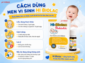 Cách dùng men vi sinh Hi Biolac
