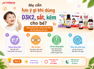 LƯU Ý VỀ CÁCH DÙNG D3K2 SẮT KẼM