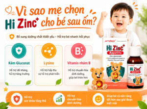 Vì sao nên bổ sung cho bé kẽm sau ốm