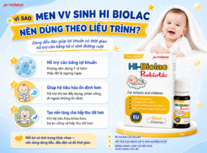 Men vi sinh Hi Biolac nên sử dung theo liệu trình như thế nào?