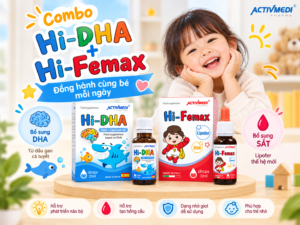 HI DHA & HI FEMAX – BỘ ĐÔI DHA VÀ SẮT ĐỒNG HÀNH CÙNG DINH DƯỠNG CỦA BÉ